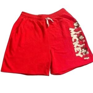 Disney Mickey Mouse red Junior’s size 11-13  sweat shorts. #Mickey #Disney